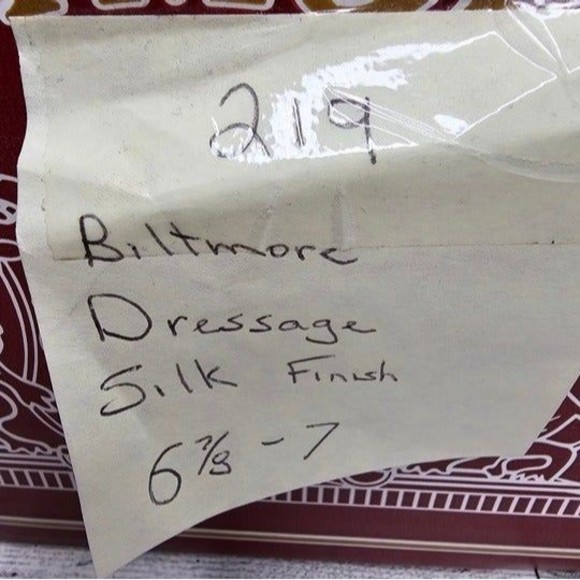 VINTAGE Biltmore Black Dressage Silk Finish Riding Hat, Size 6 7/8-7 w/ Box - Picture 10 of 10
